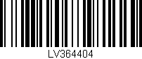 Código de barras (EAN, GTIN, SKU, ISBN): 'LV364404'