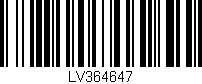 Código de barras (EAN, GTIN, SKU, ISBN): 'LV364647'