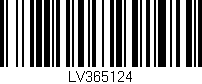 Código de barras (EAN, GTIN, SKU, ISBN): 'LV365124'