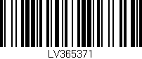 Código de barras (EAN, GTIN, SKU, ISBN): 'LV365371'