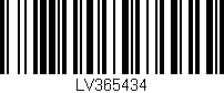 Código de barras (EAN, GTIN, SKU, ISBN): 'LV365434'