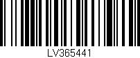 Código de barras (EAN, GTIN, SKU, ISBN): 'LV365441'