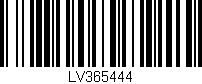 Código de barras (EAN, GTIN, SKU, ISBN): 'LV365444'