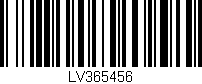 Código de barras (EAN, GTIN, SKU, ISBN): 'LV365456'