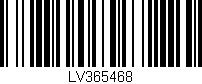 Código de barras (EAN, GTIN, SKU, ISBN): 'LV365468'