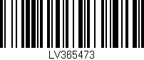 Código de barras (EAN, GTIN, SKU, ISBN): 'LV365473'