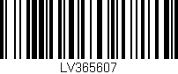 Código de barras (EAN, GTIN, SKU, ISBN): 'LV365607'