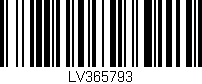 Código de barras (EAN, GTIN, SKU, ISBN): 'LV365793'