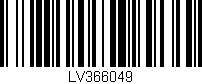 Código de barras (EAN, GTIN, SKU, ISBN): 'LV366049'