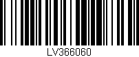 Código de barras (EAN, GTIN, SKU, ISBN): 'LV366060'