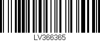 Código de barras (EAN, GTIN, SKU, ISBN): 'LV366365'