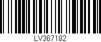 Código de barras (EAN, GTIN, SKU, ISBN): 'LV367182'