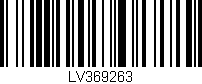 Código de barras (EAN, GTIN, SKU, ISBN): 'LV369263'