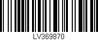 Código de barras (EAN, GTIN, SKU, ISBN): 'LV369870'