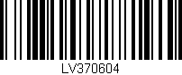 Código de barras (EAN, GTIN, SKU, ISBN): 'LV370604'
