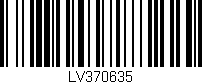 Código de barras (EAN, GTIN, SKU, ISBN): 'LV370635'