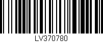 Código de barras (EAN, GTIN, SKU, ISBN): 'LV370780'