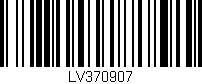 Código de barras (EAN, GTIN, SKU, ISBN): 'LV370907'