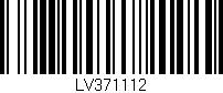 Código de barras (EAN, GTIN, SKU, ISBN): 'LV371112'