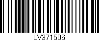 Código de barras (EAN, GTIN, SKU, ISBN): 'LV371506'