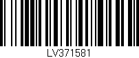 Código de barras (EAN, GTIN, SKU, ISBN): 'LV371581'