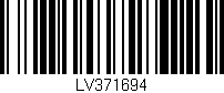 Código de barras (EAN, GTIN, SKU, ISBN): 'LV371694'