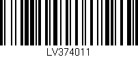 Código de barras (EAN, GTIN, SKU, ISBN): 'LV374011'