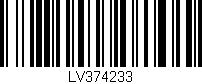 Código de barras (EAN, GTIN, SKU, ISBN): 'LV374233'