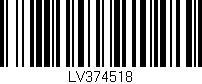 Código de barras (EAN, GTIN, SKU, ISBN): 'LV374518'