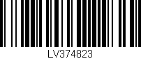 Código de barras (EAN, GTIN, SKU, ISBN): 'LV374823'
