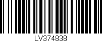 Código de barras (EAN, GTIN, SKU, ISBN): 'LV374838'