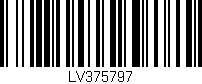Código de barras (EAN, GTIN, SKU, ISBN): 'LV375797'