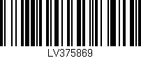 Código de barras (EAN, GTIN, SKU, ISBN): 'LV375869'