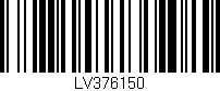 Código de barras (EAN, GTIN, SKU, ISBN): 'LV376150'