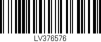 Código de barras (EAN, GTIN, SKU, ISBN): 'LV376576'