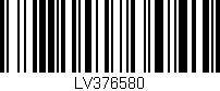 Código de barras (EAN, GTIN, SKU, ISBN): 'LV376580'