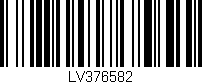 Código de barras (EAN, GTIN, SKU, ISBN): 'LV376582'