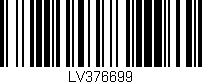 Código de barras (EAN, GTIN, SKU, ISBN): 'LV376699'