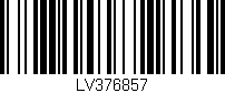 Código de barras (EAN, GTIN, SKU, ISBN): 'LV376857'