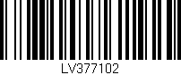 Código de barras (EAN, GTIN, SKU, ISBN): 'LV377102'