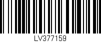 Código de barras (EAN, GTIN, SKU, ISBN): 'LV377159'