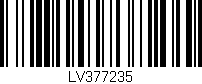 Código de barras (EAN, GTIN, SKU, ISBN): 'LV377235'
