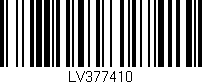 Código de barras (EAN, GTIN, SKU, ISBN): 'LV377410'