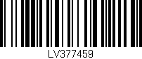 Código de barras (EAN, GTIN, SKU, ISBN): 'LV377459'