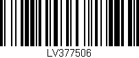 Código de barras (EAN, GTIN, SKU, ISBN): 'LV377506'