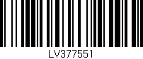 Código de barras (EAN, GTIN, SKU, ISBN): 'LV377551'