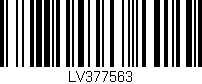 Código de barras (EAN, GTIN, SKU, ISBN): 'LV377563'