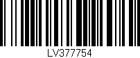 Código de barras (EAN, GTIN, SKU, ISBN): 'LV377754'