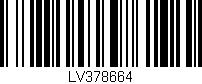 Código de barras (EAN, GTIN, SKU, ISBN): 'LV378664'