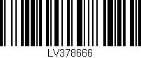 Código de barras (EAN, GTIN, SKU, ISBN): 'LV378666'
